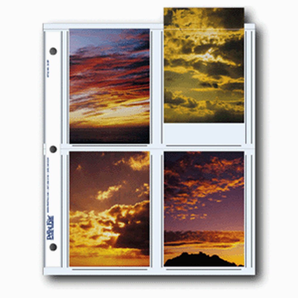 Print File Archival Photo Pages Holds Eight 3.5' X 5' Prints, Pack Of 25