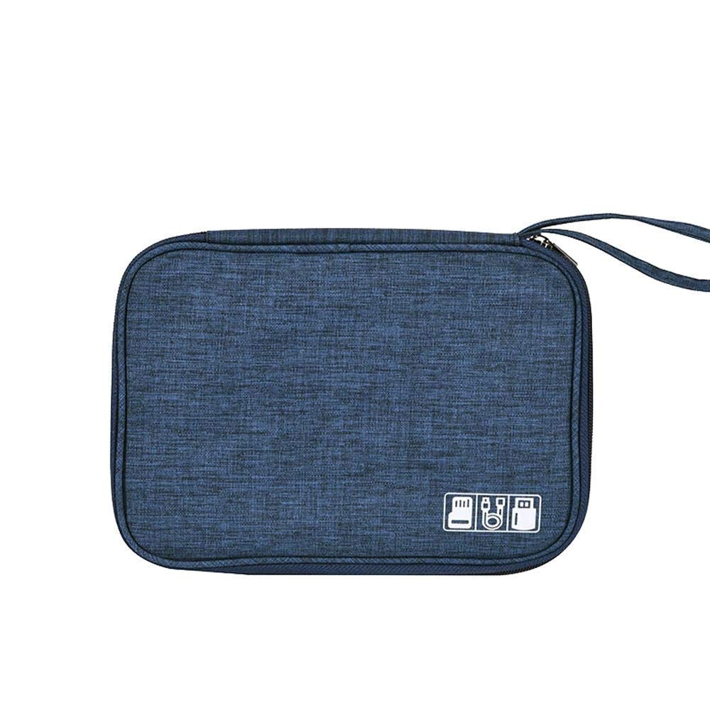 Igadg Portable Gadget Storage Pouch Zippered Electronics Accessories Travel Organizer/Carry Bag For Cable, Charger, Usb, Sd Card