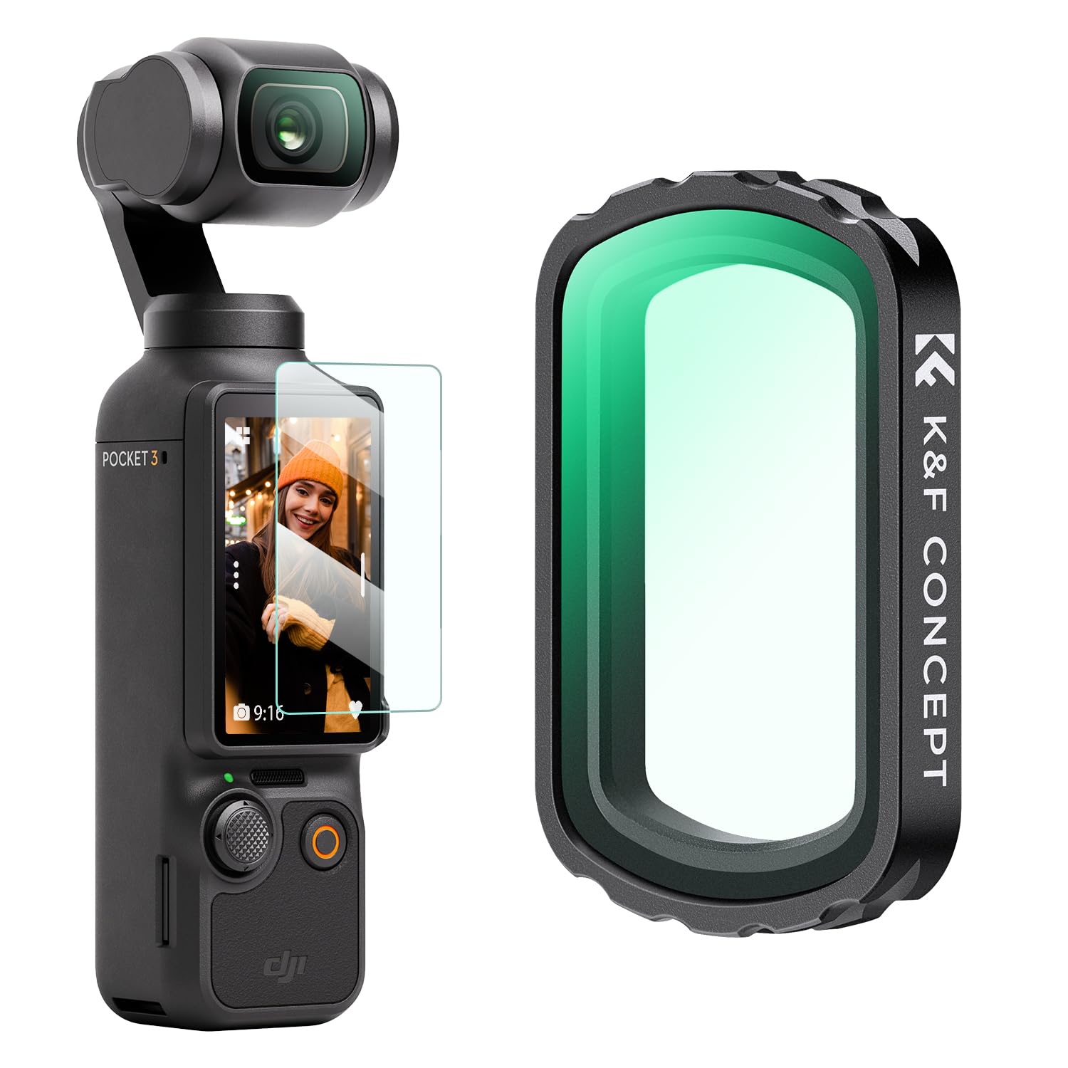 K&F Concept Magnetic Uv Filter For Dji Osmo Pocket 3, Magnetic Multi Coated Lens Protect Filter For Dji Pocket 3 Creator Combo