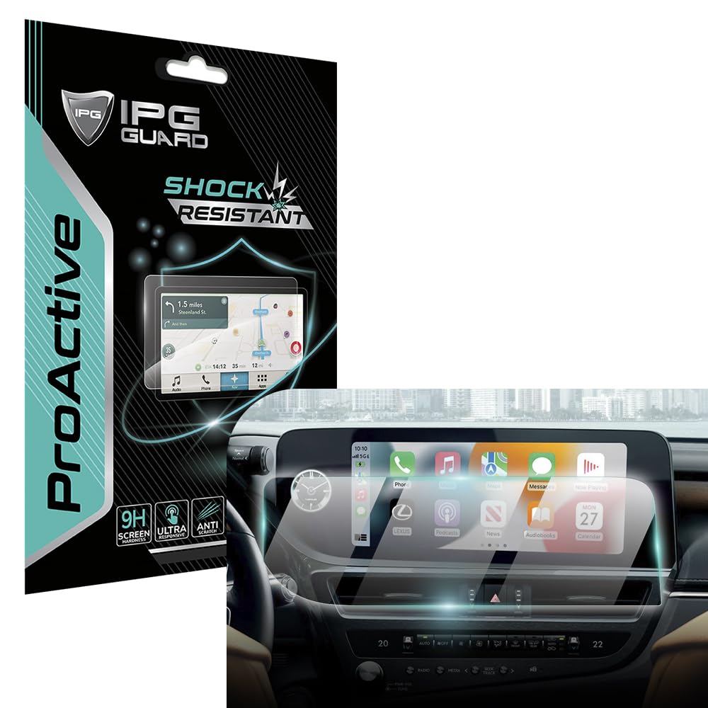 IPG ProActive made for Lexus 2022-2024 ES250 / ES350 / ES300h 8 Inch or 12.3 Inch Navigation Display 9H Hardness Screen Protecto