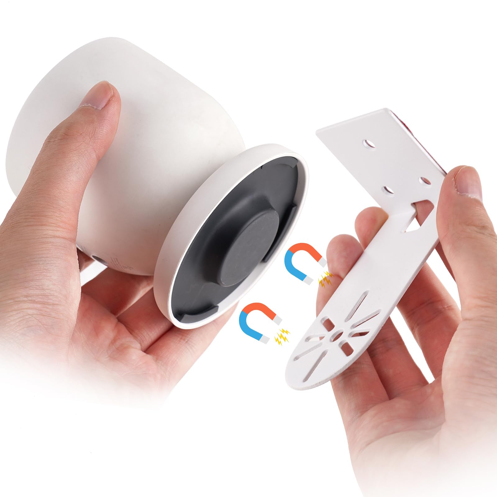 Uyodm 2Pack Adhesive Metal Wall Mount Bracket Compatible With Google Nest Cam Outdoor Or Indoor, Battery   2Nd Generation, Vhb S