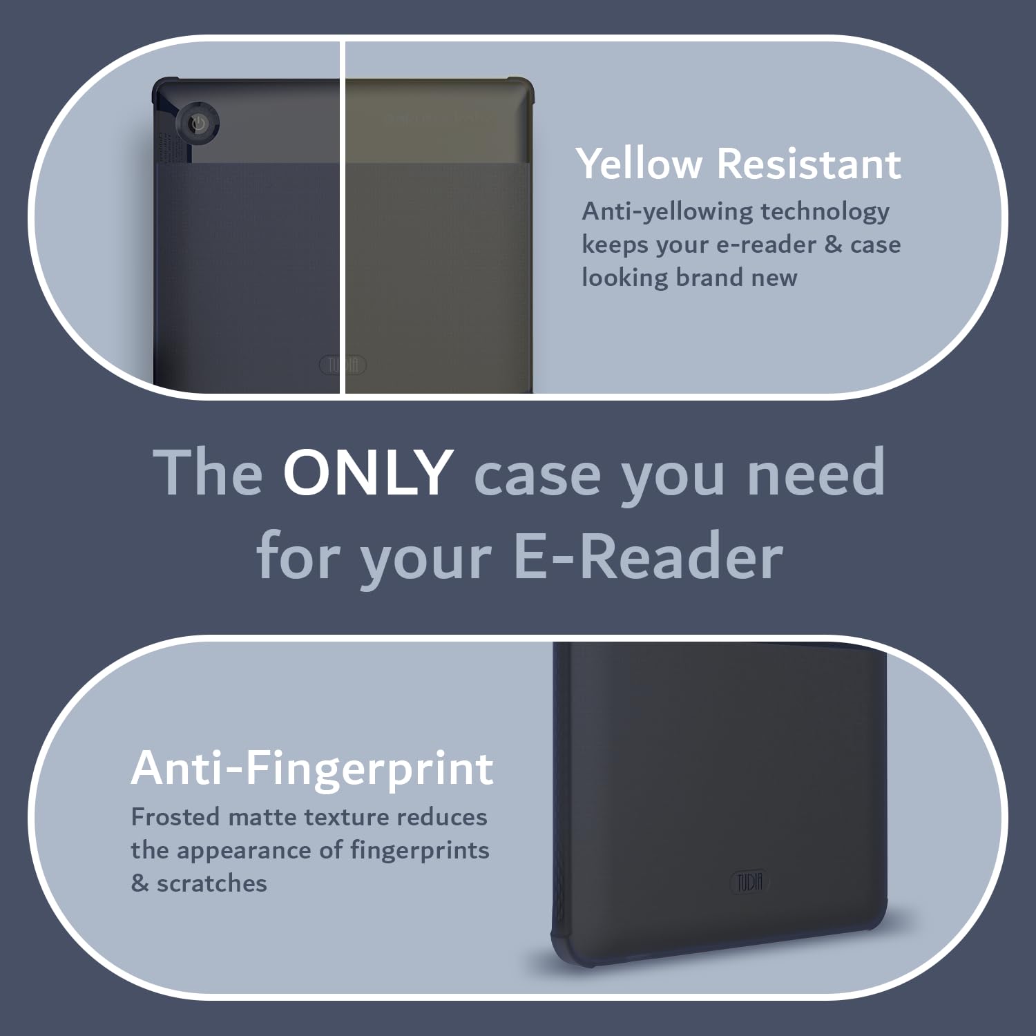 Tudia Skn Designed For Kobo Libra 2 Case 7 Cover - [Not Fit Colour 2024 Version] Shockproof Slim Anti-Yellowing [Reinforced Corn