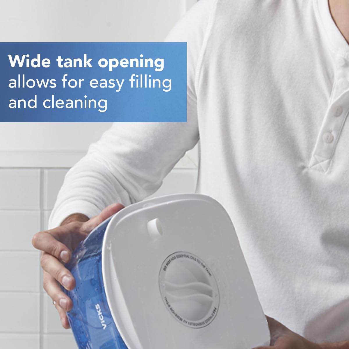 Vicks Cool Mist Humidifier With Uv Light. Evaporative Humidifier Auto Adjusts To Room Humidity Without Over Humidification. For