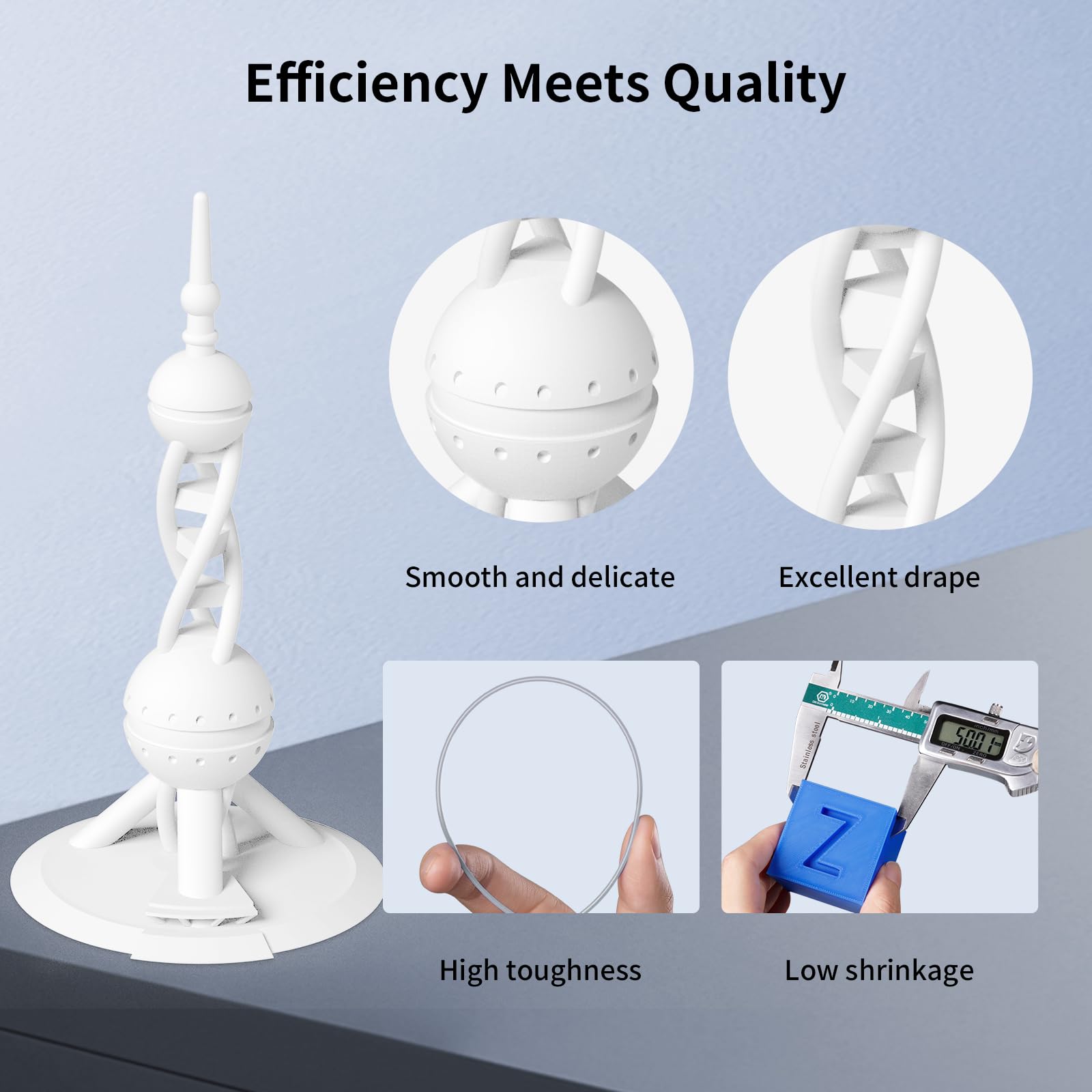 Anycubic High Speed 3D Printer Filament 1.75Mm Bundle, Rapid Pla Filament With High Prints Quality, Dimensional Accuracy +/  0.0