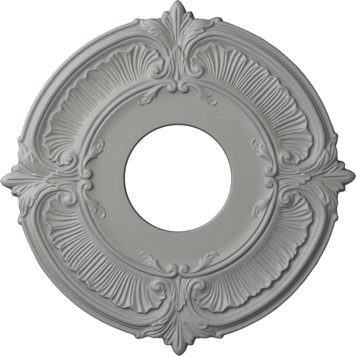 Ekena Millwork Cm12At Attica Ceiling Medallion, 12 3/4''Od X 4''Id X 1/2''P (Fits Canopies Up To 4''), Primed White