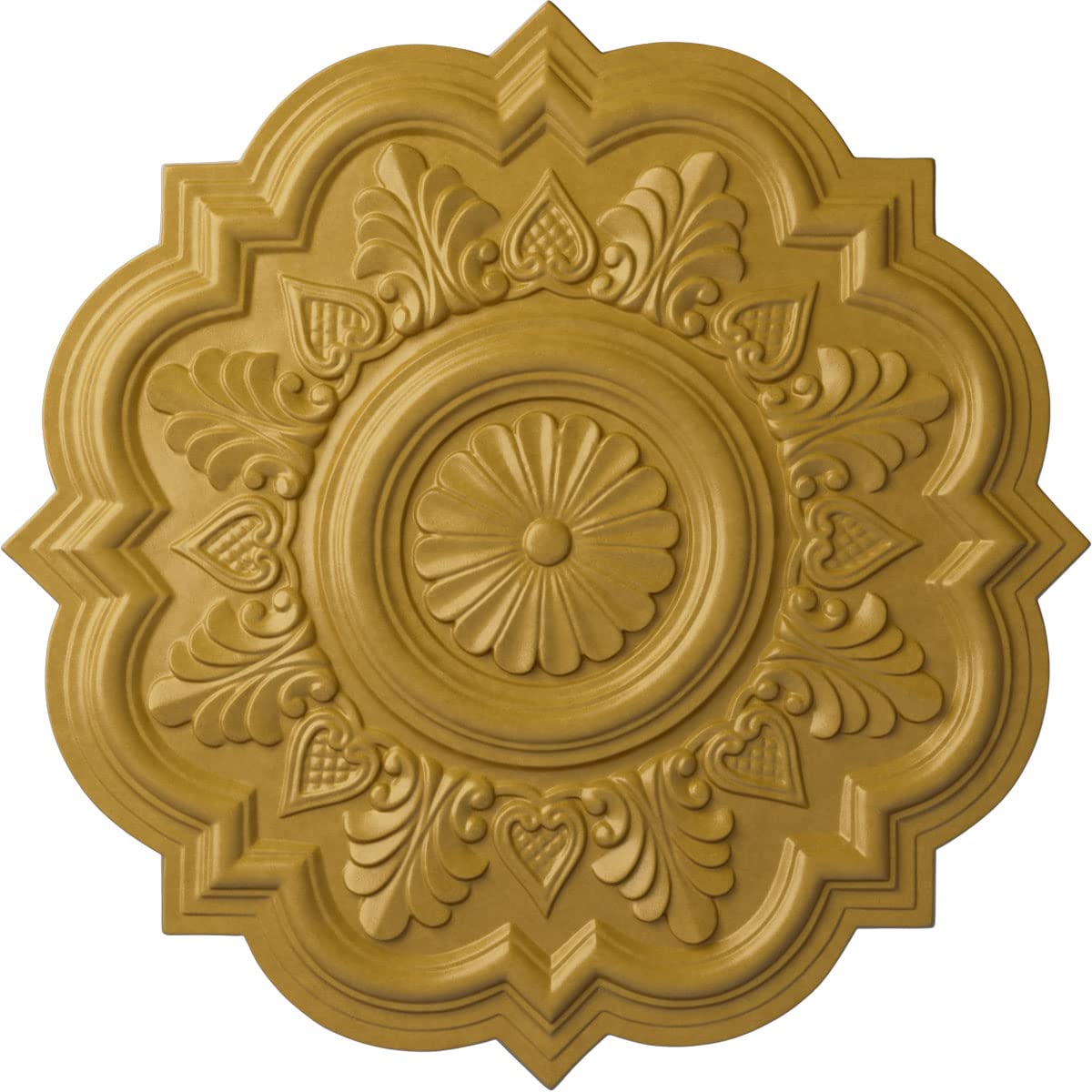 Ekena Millwork CM20DRIGS Deria Ceiling Medallion, Iridescent Gold