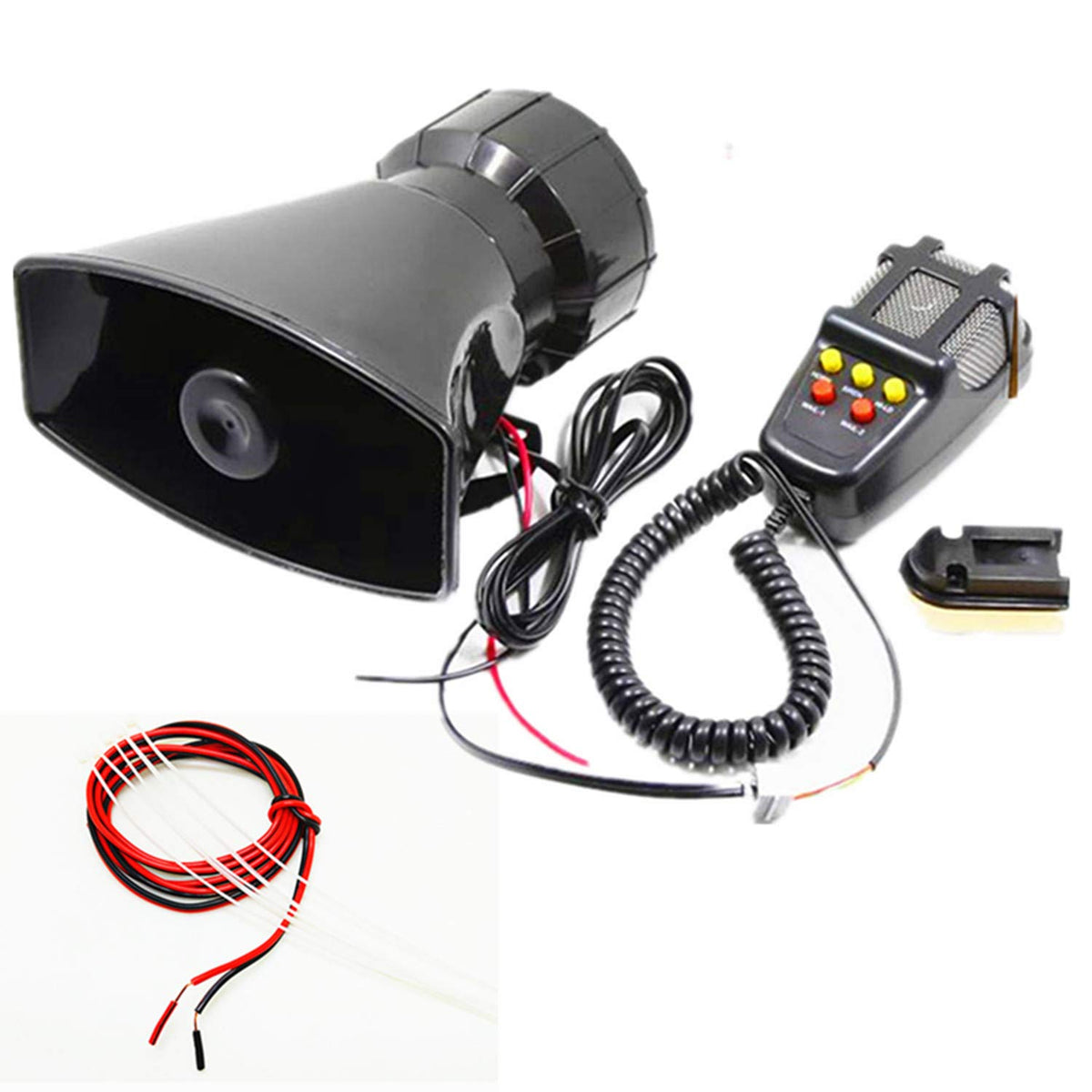 Viping Siren Police Car Siren Horn Speaker Car Shouting Alarm Police Horn With Microphone Amplifier 12V 80W Emergency Sound Ampl
