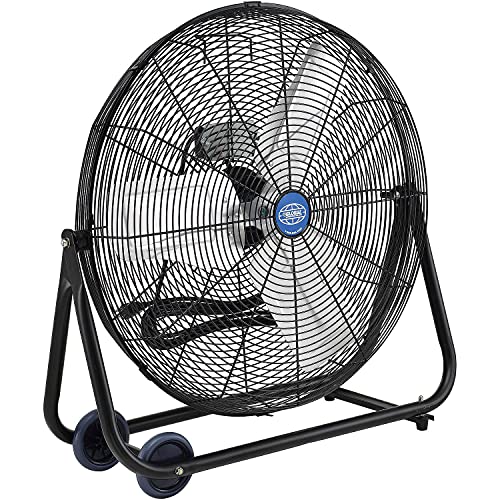 Global Industrial Portable Tilt Floor Fan, 24'', Direct Drive