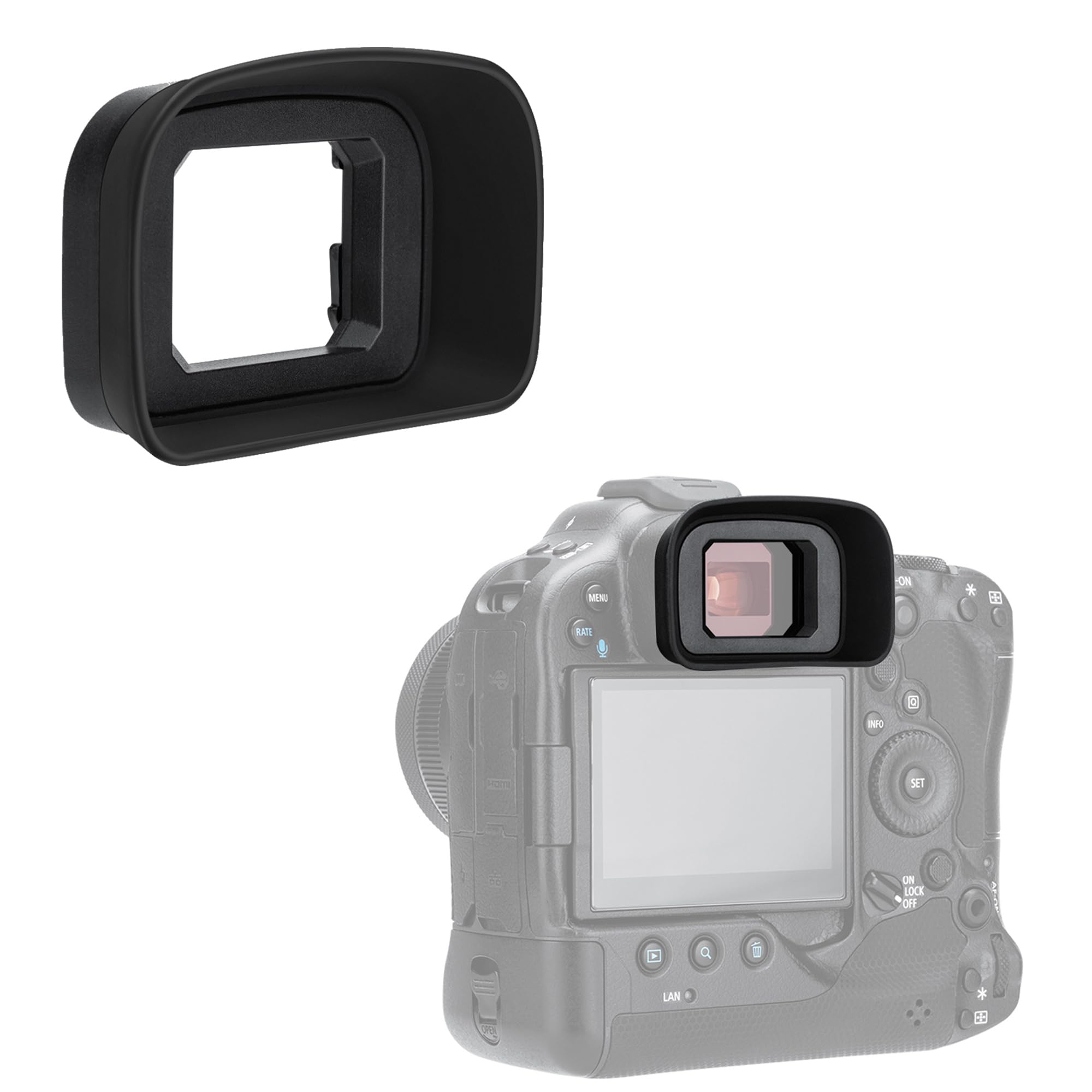 Eos R3 Eye Cup Eyecup Eyepiece, Extended Long Soft Eyecup Eyepiece Viewfinder For Canon R3 Mirrorless Camera, Replaces Canon Er 