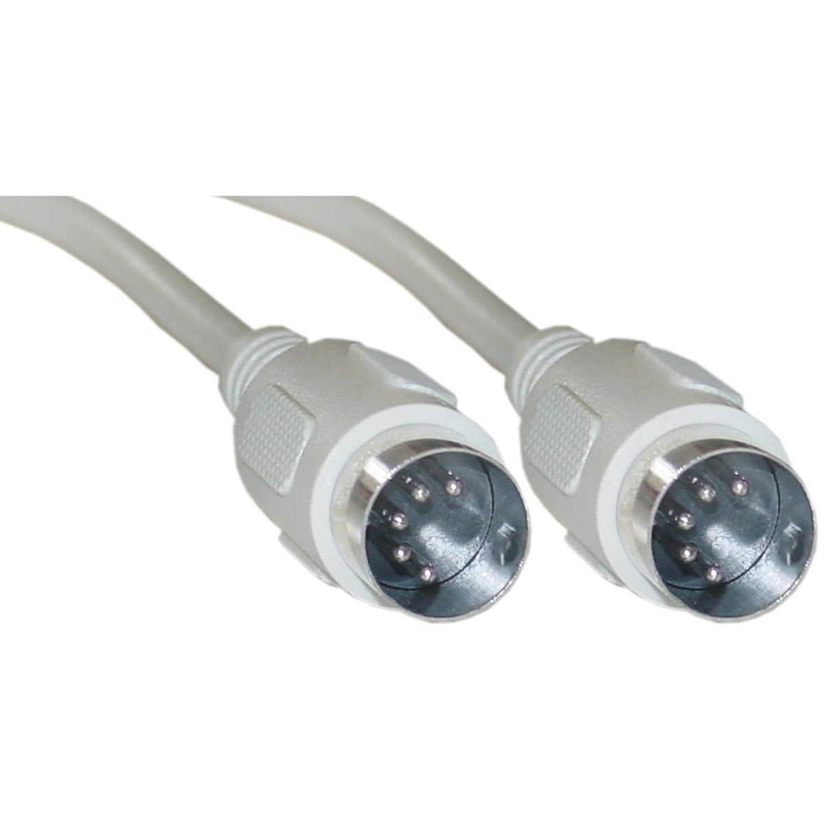 Cablewholesale At Keyboard Cable 10 Feet, 5 Pin Din To 5 Pin Din, Din5 Male With 5 Conductor Keyboard Cable, Beige
