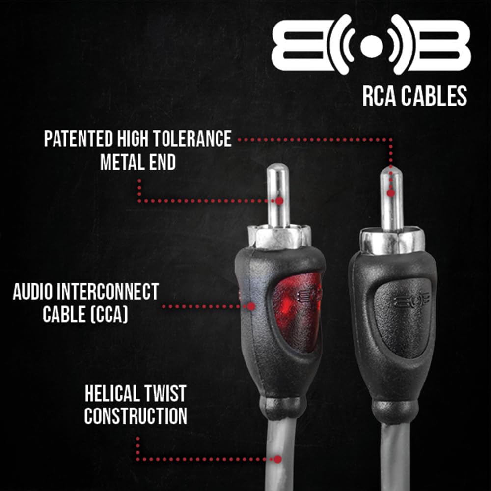 Belva True 4 Gauge Awg Premium Cca Complete Amplifier Wiring Kit With Ofc 2 Channel Rca Cable   Bak42 Red