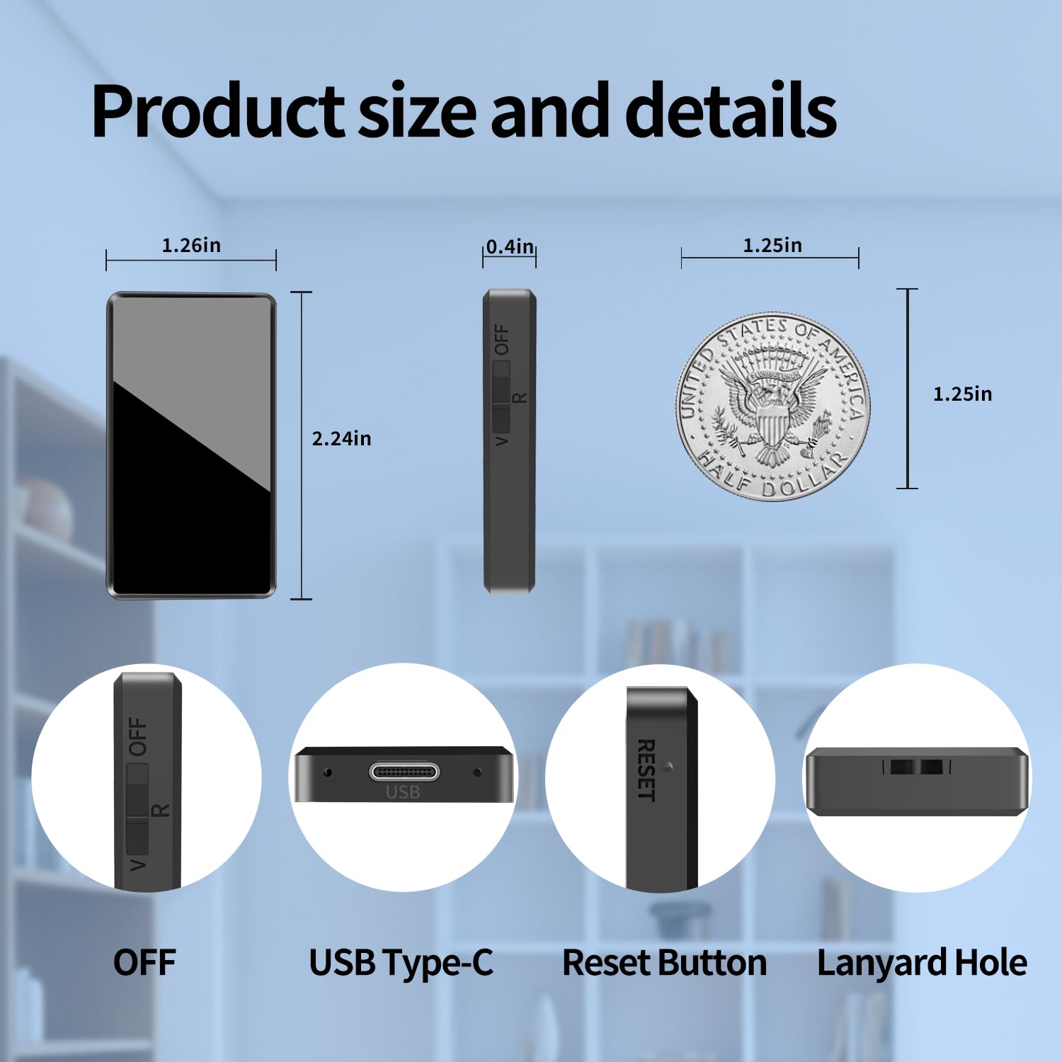 Voice Recorder   64Gb Mini Voice Recorder   Digital Voice Recorder With Noise Reduction, Voice Activated Recorder For Study Lect