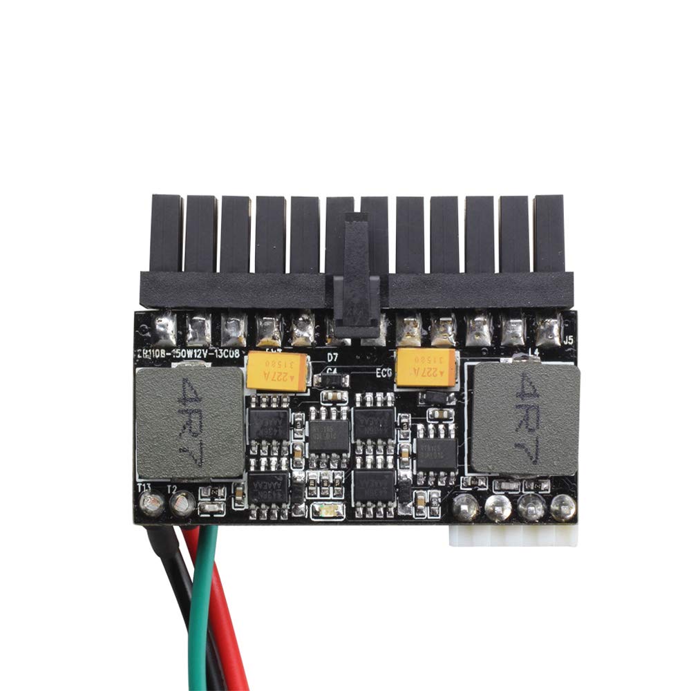 24pin DC ATX PSU 12V DC Input DC 12V 150 watt Pico PSU ATX High Mini-ITX Power Supply with Adapter Board ATX Switch PSU Car Auto