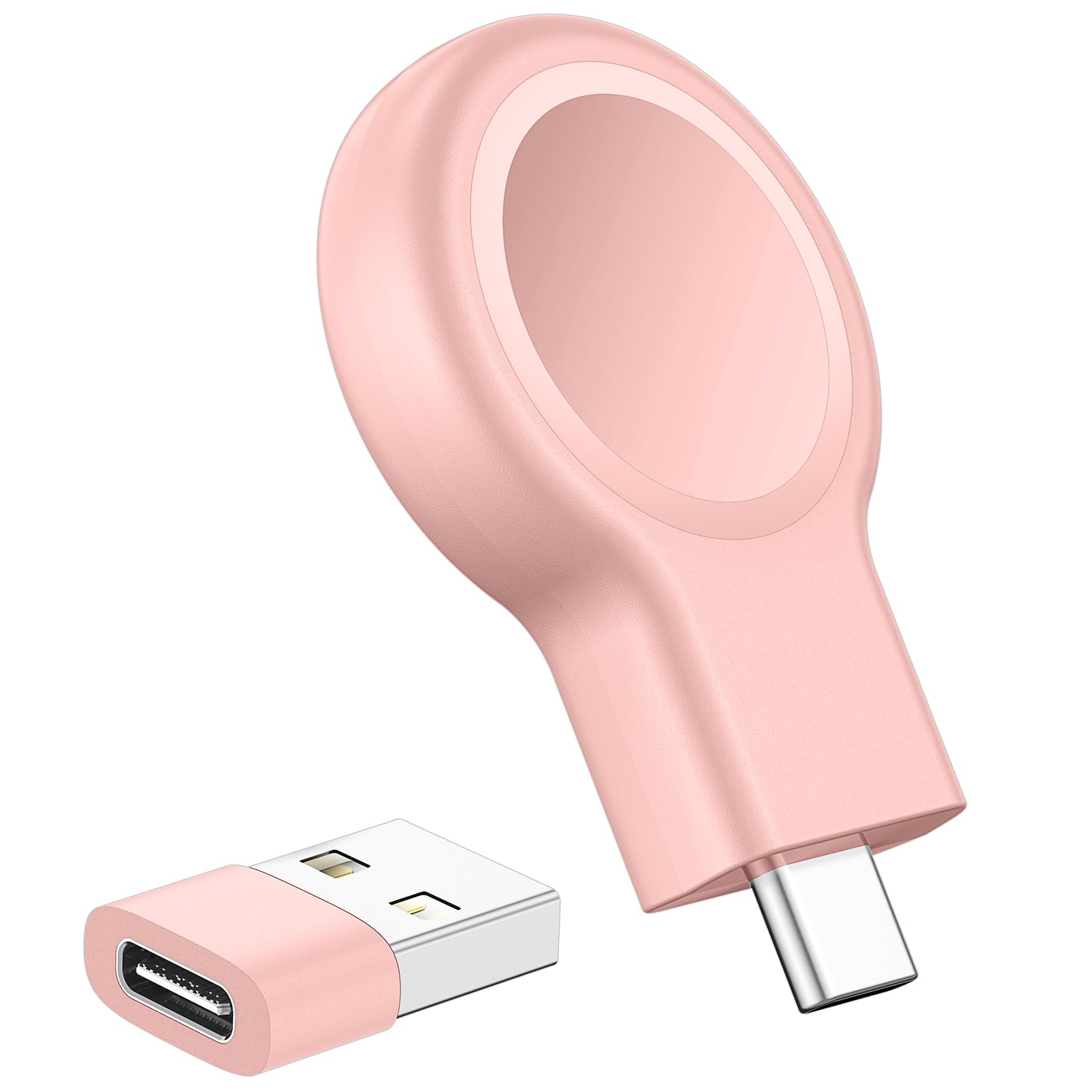 2024 Upgrade For Apple Watch Charger,Magnetic Portable Iwatch Charger Usb C&Usb A Fast Wireless Charging Travel Battery Charger