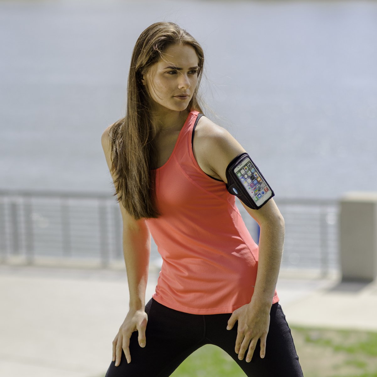 Tune Belt Ab86.1 Cell Phone Armband Holder For Iphone 13 Mini, 12 Mini And Se 2020   Water Resistant Sport Band For Running And