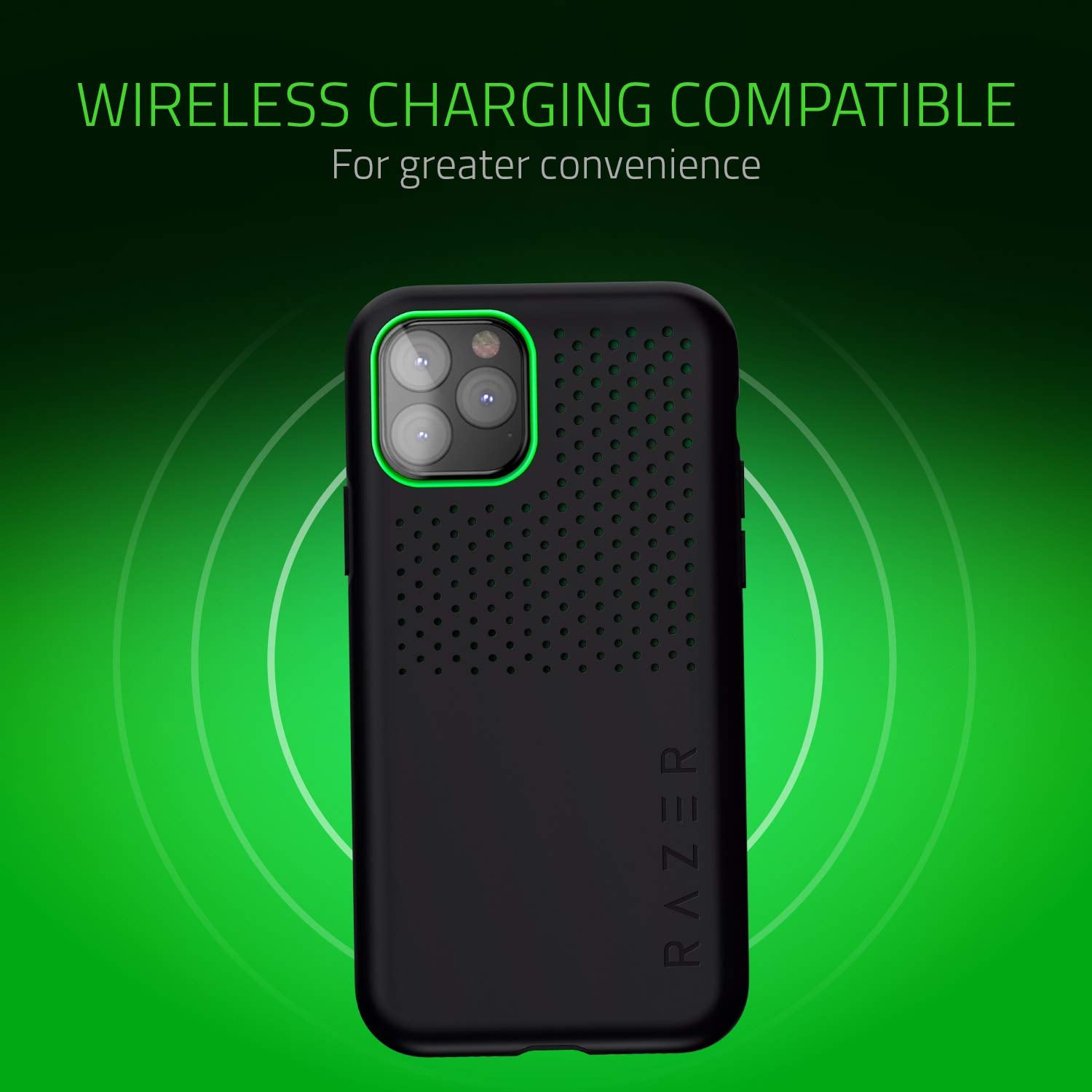 Razer Arctech Pro For Iphone 11 Pro Max Case: Thermaphene & Venting Performance Cooling - Wireless Charging Compatible - Drop-Te