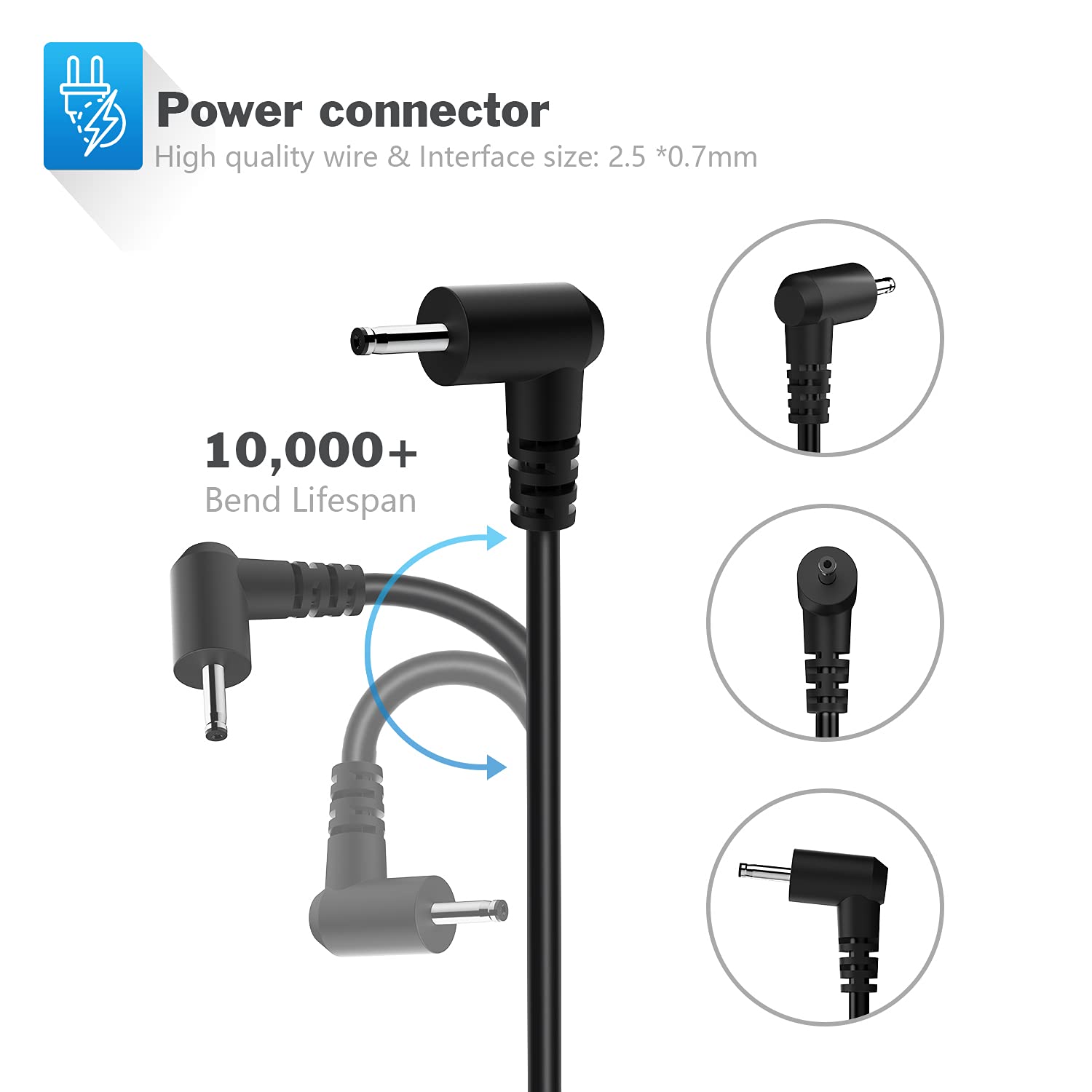 40W 12V 3.33A Ac Adapter Laptop Charger For Samsung 11.6' Chromebook 2 3 303C 500C 503C Xe500C12, 503C Xe503C12, Xe503C32, Xe500C13 Xe303C12, Xe303C12 A01 Aa Pa3N40W Power Supply Cord Plug