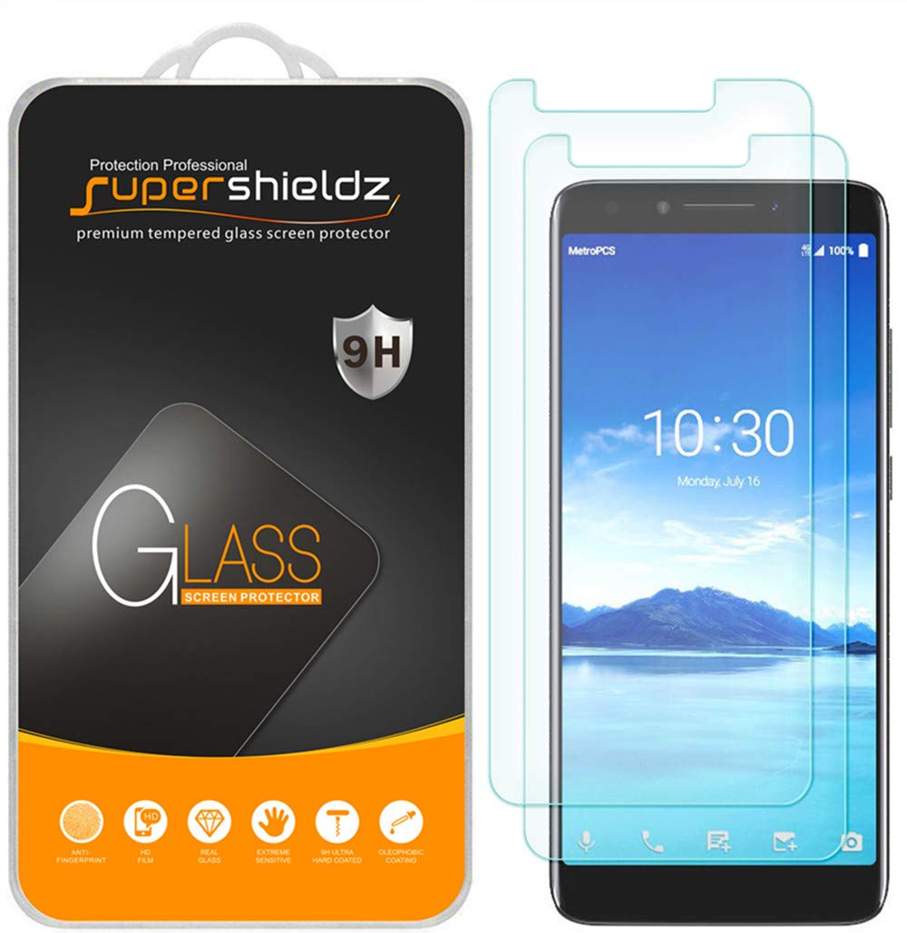 Supershieldz (2 Pack) Designed For Alcatel 7 Tempered Glass Screen Protector, Anti Scratch, Bubble Free