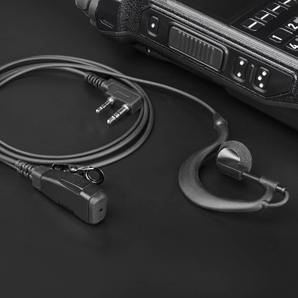 R Spider Wireless Two Way Radio Earpiece With Ptt Compatible With Kenwood 2.5Mm+3.5Mm 2 Pin Walkie Talkie Headsets Single Wire M