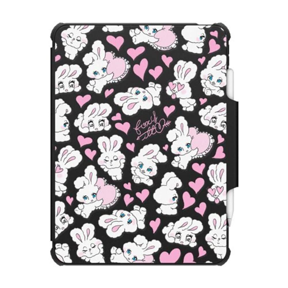 Casetify Impact Folio Case For Ipad Pro 12.9'' (3Rd/4Th/5Th/6Th Gen)   Sweetheart Mix By Foxy Illustrations   Clear Black
