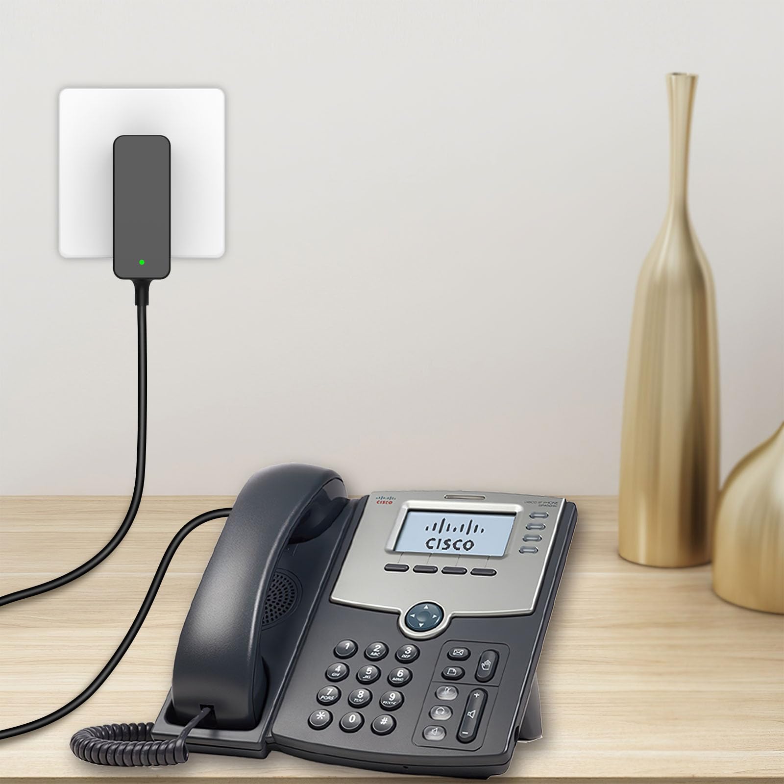 Bensn 5V Power Supply Adapter For Cisco Ip Phone Spa525G2, Spa504G, Spa508G, Spa303, Spa922, Spa942, And Spa962, Spa300, Spa500, Cp500, Spa900, Cisco Spa Series Phones Charging Cord