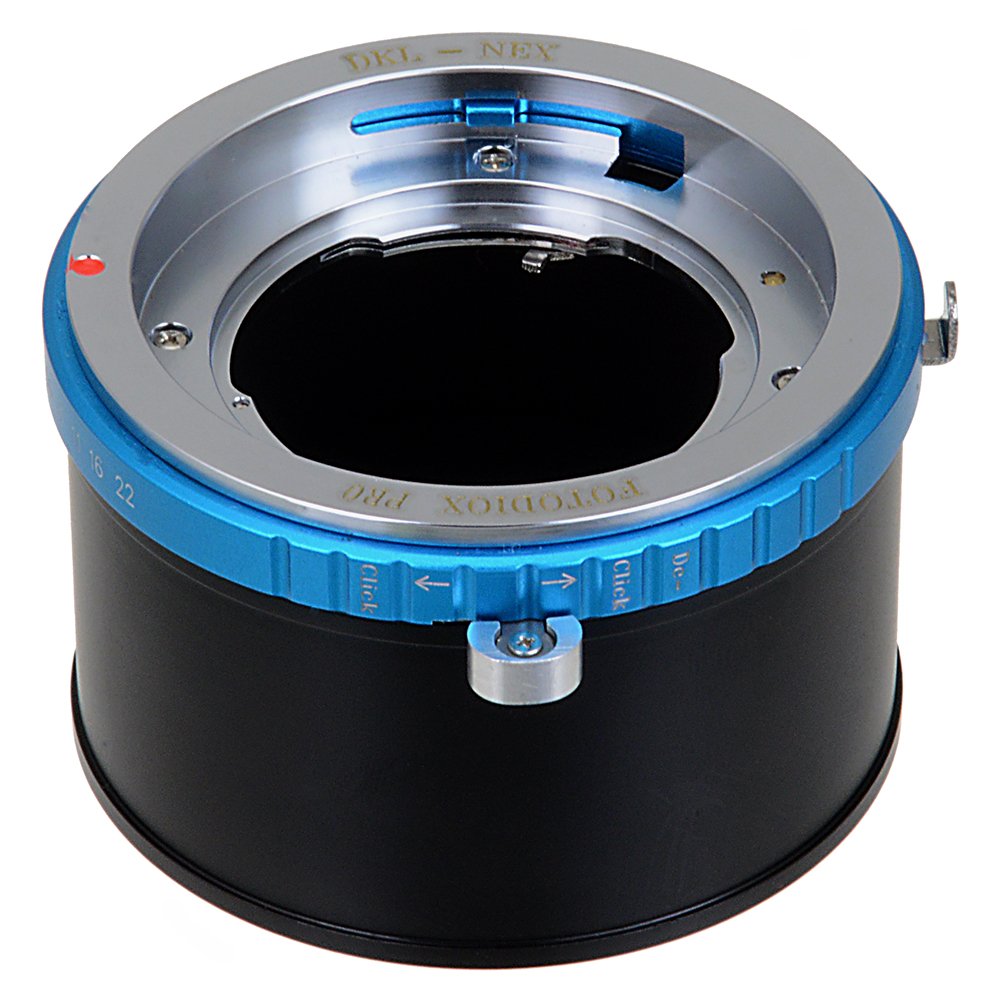 Fotodiox Pro Lens Mount Adapter with Aperture Control Ring  DeckelBayonett (Deckel Bayonet DKL) Mount Lenses to Sony NEX & EM