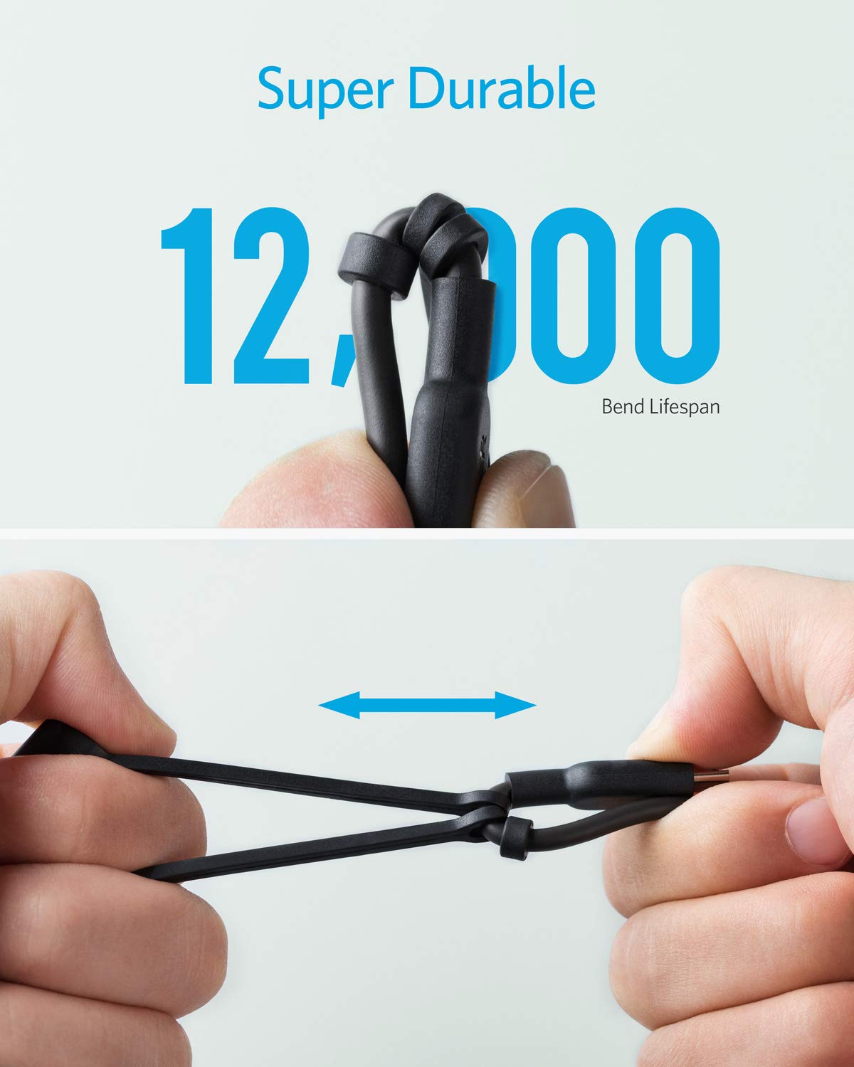Anker Powerline Ii 3 In 1 Cable, Lightning/Type C/Micro Usb Cable For Iphone, Ipad, Huawei, Htc, Lg, Samsung Galaxy, Sony Xperia