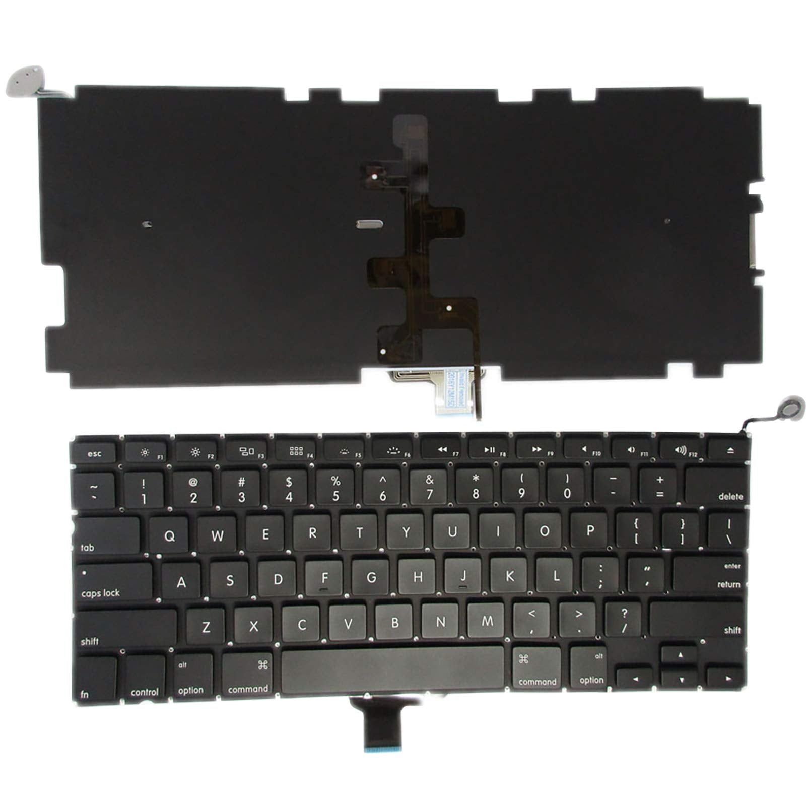 Sunmall Backlight A1278 Keyboard Replacement With Backlit Compatible With Macbook Pro 13'' 2009 2015 Years Us Layout Md313 Md314
