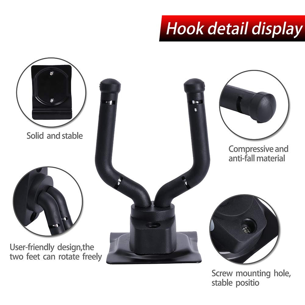 Honesty Guitar Display Hanger, 2 Pack,For Slatwall And Wall Hangers, Premium Guitar Hooks Perfectly Displayed In Music Retail St