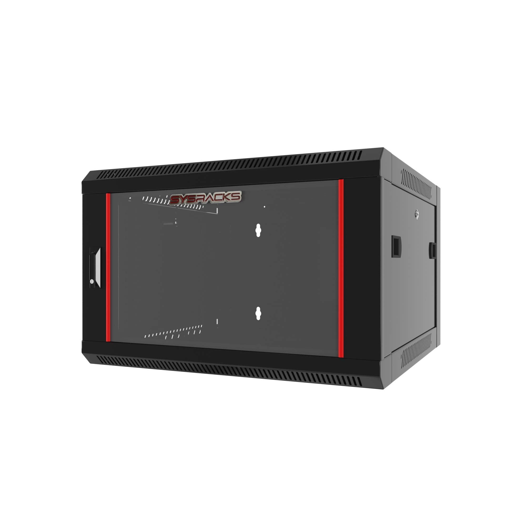 6U   Server Rack   Wall Mount Rack   Locking Cabinet For Network   Electronics   Security   Audio   Video   Av Equipment   Data Rack   24 Inch Depth Server Cabinet