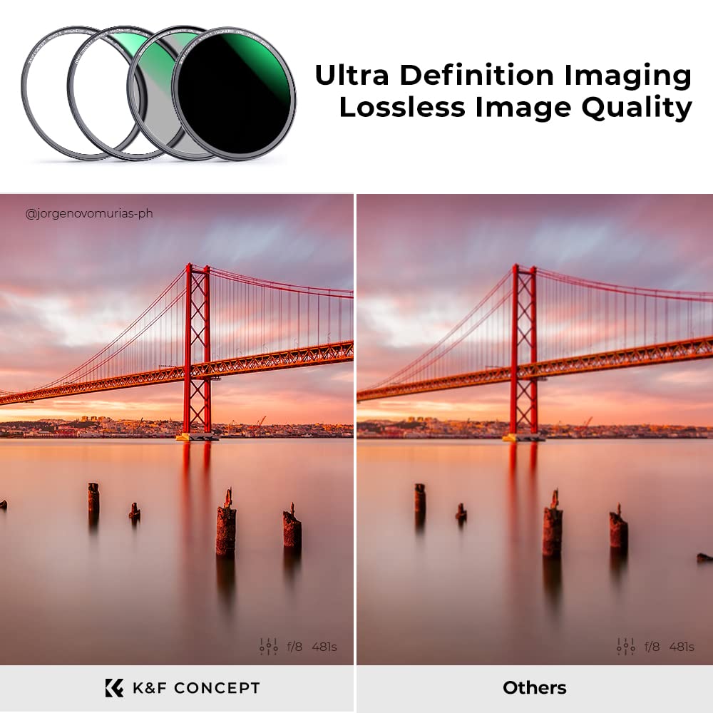 K&F Concept 86mm Magnetic MCUV CPL ND1000 4-in-1 Camera Lens Filters Kit 28 Multi-Coatings Optical Glass Nano-X Series