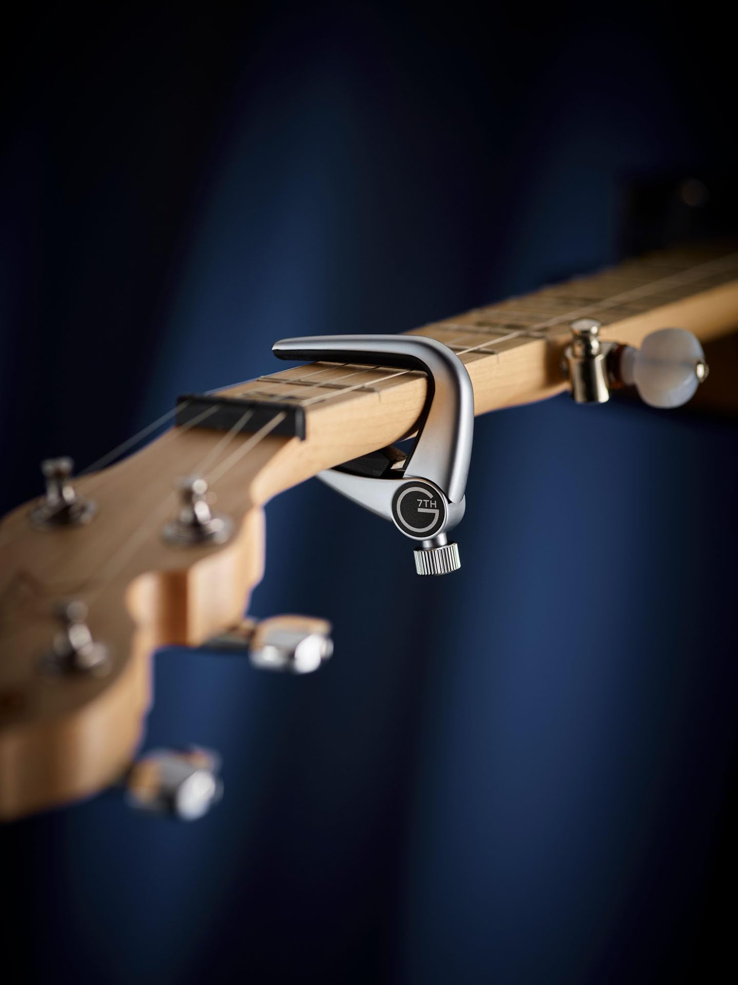 G7Th Performance Capos G7 Newportukebanjo Ukulelebanjo In Silver Pressure Touch Capo