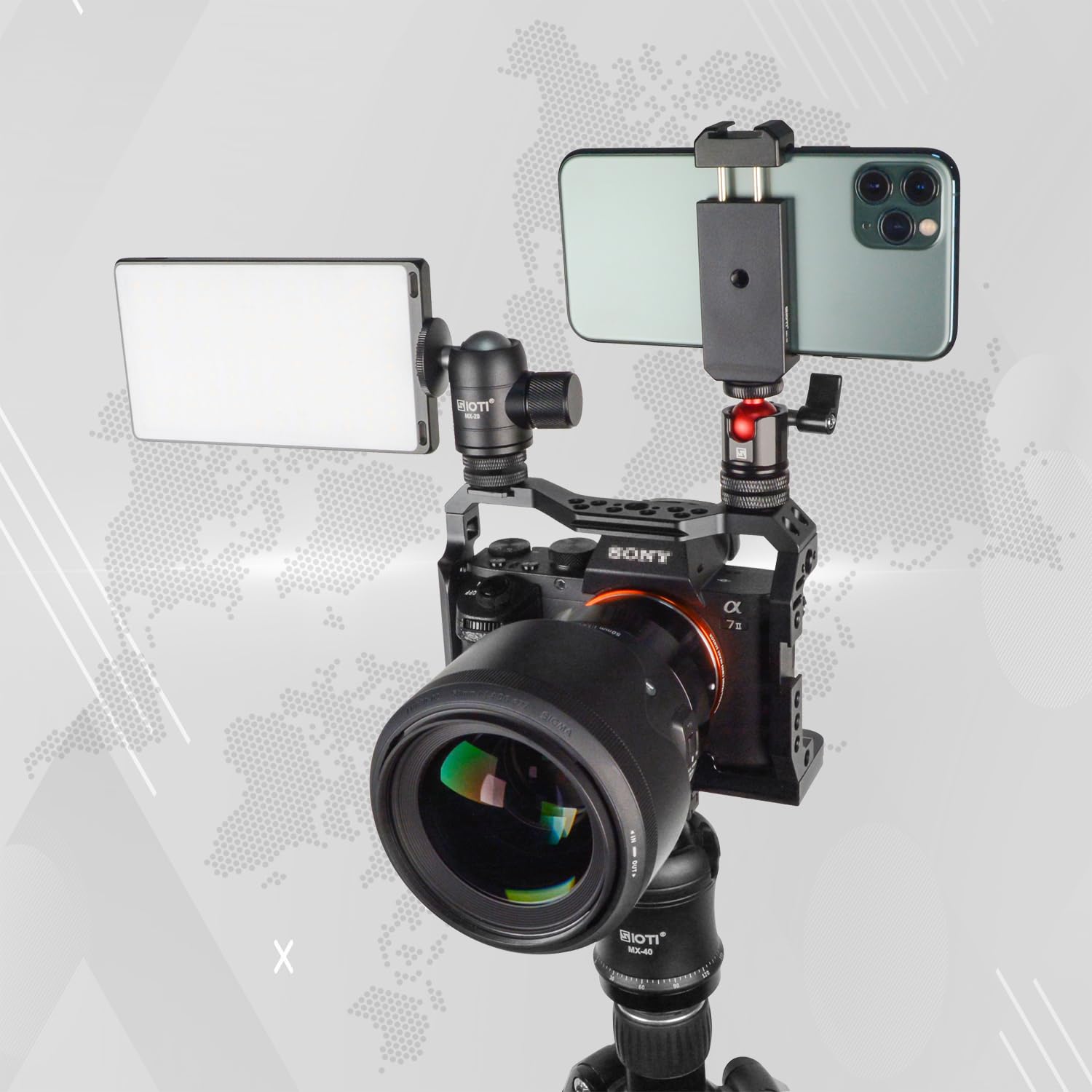 Sioti Mini Tripod Ball Head, Swivel Mini Ball Head, Panoramic 360 Vertical Pan 90, Compatible With Projector/Dslr/Action Camera/