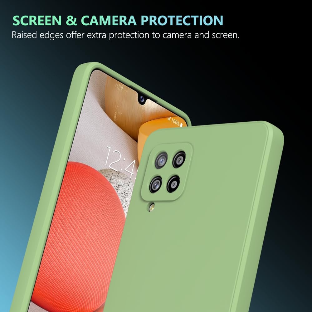 Wogroo For Samsung Galaxy A42 Case Green, Scratch Resistant With Soft Touch, Slim Thin Phone Cover For Samsung Galaxy A42