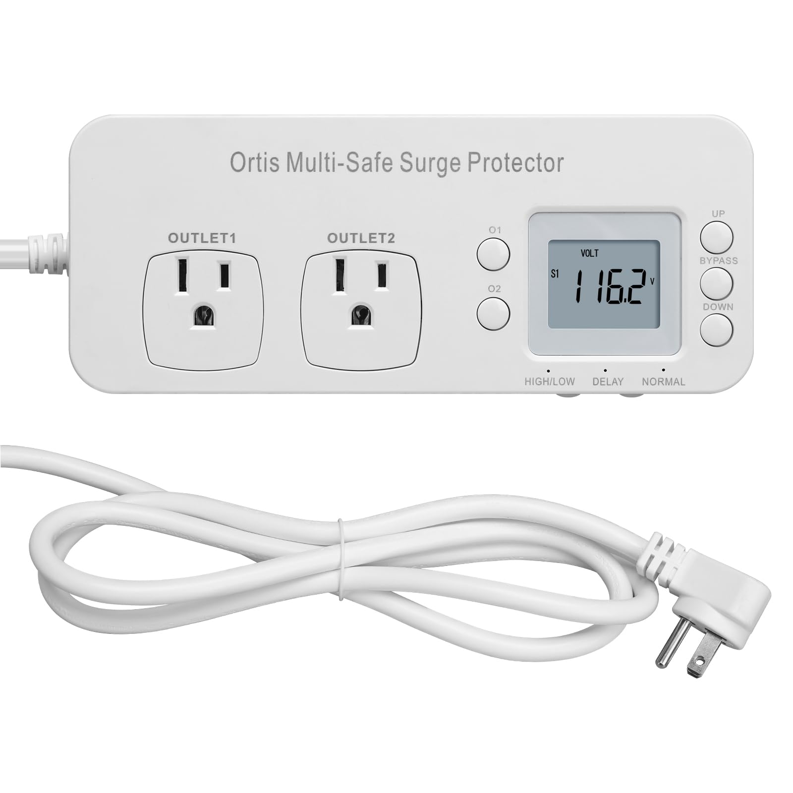 Refrigerator Surge Protector, Ortis Double Outlet Rv Appliance Surge Protector With Time Delay & Real Time Electricity Usage Mon