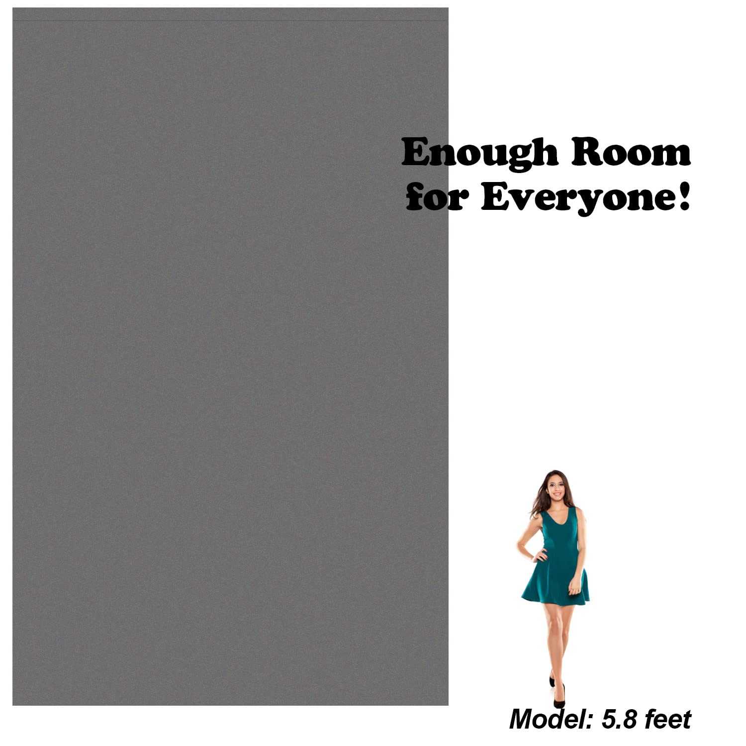 Julius Studio 10 X 16 Ft. / 120 X 192 Inch Large Gray Backdrop Background Screen, High Density 150 Gsm Premium Material For Professional Photo Video Studio, Pure Grey Muslin, Jsag486