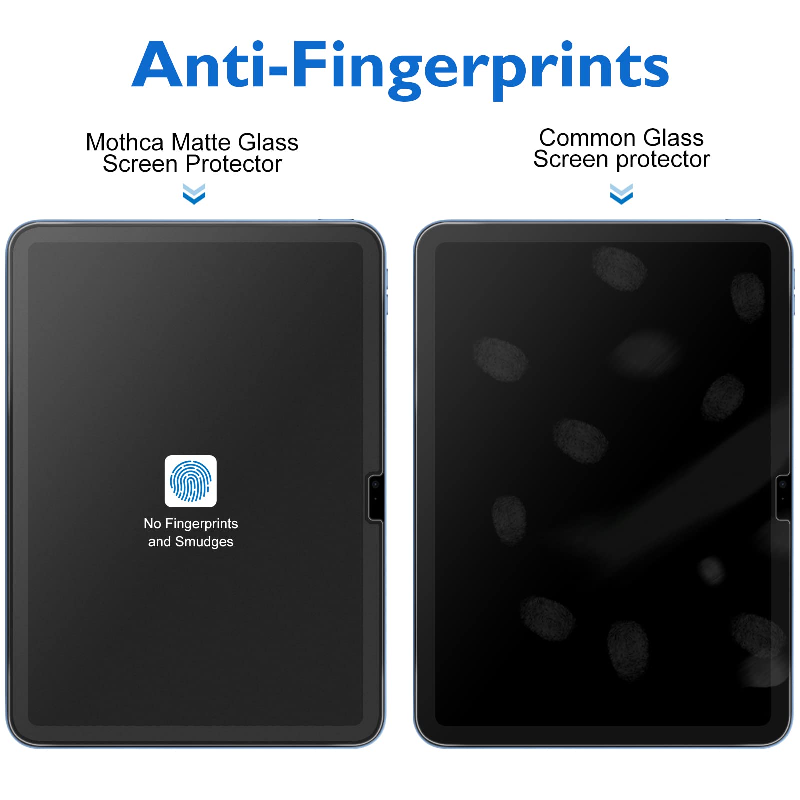 Mothca Matte Glass Screen Protector For Ipad 10Th Generation (2022, 10.9 Inch) Anti Glare & Anti Fingerprint Hd Tempered Glass S