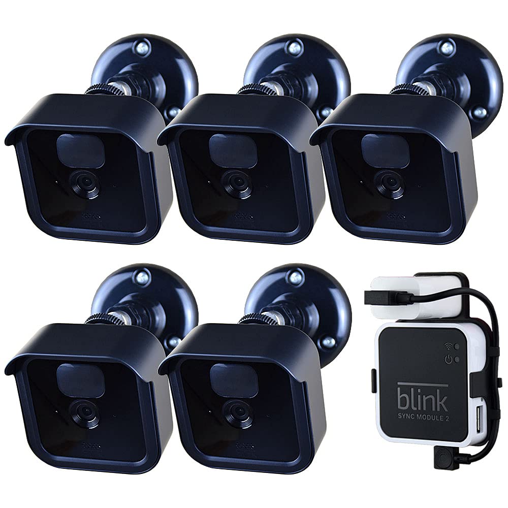 3Rd Gen Blink Outdoor Camera Mount Bracket With Outlet Wall Mount For Blink Sync Module 2 For Blink Outdoor Camera System (Blink Camera Not Include) 5Pack