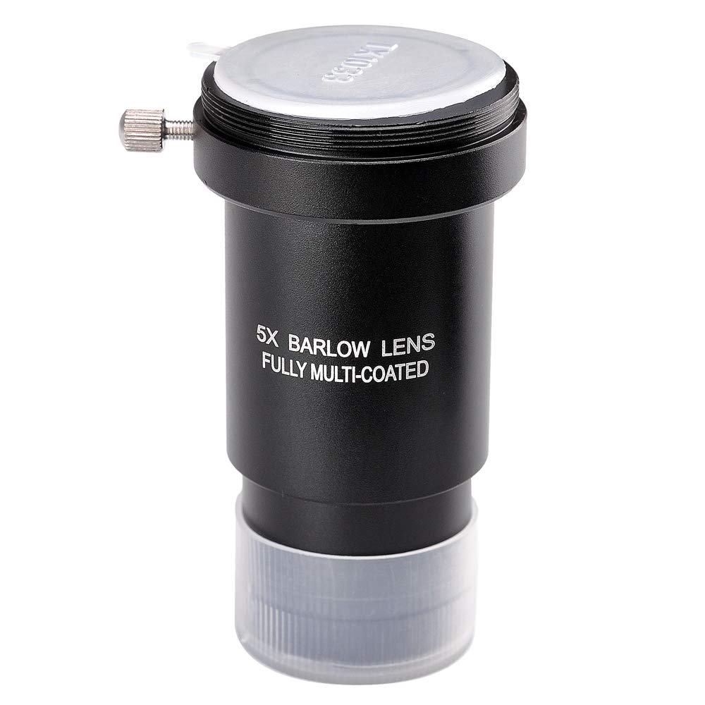 Starboosa 1.25 Inch 5X Barlow Lens & Moon Filter Kit For Telescope Eyepieces