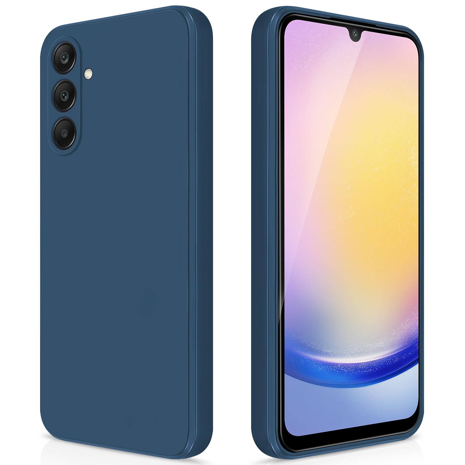 Giiyoon Silicone Case Compatible With Samsung Galaxy A25 5G, Full Body Silky Soft Touch Phone Case With Camera Protection, Shock