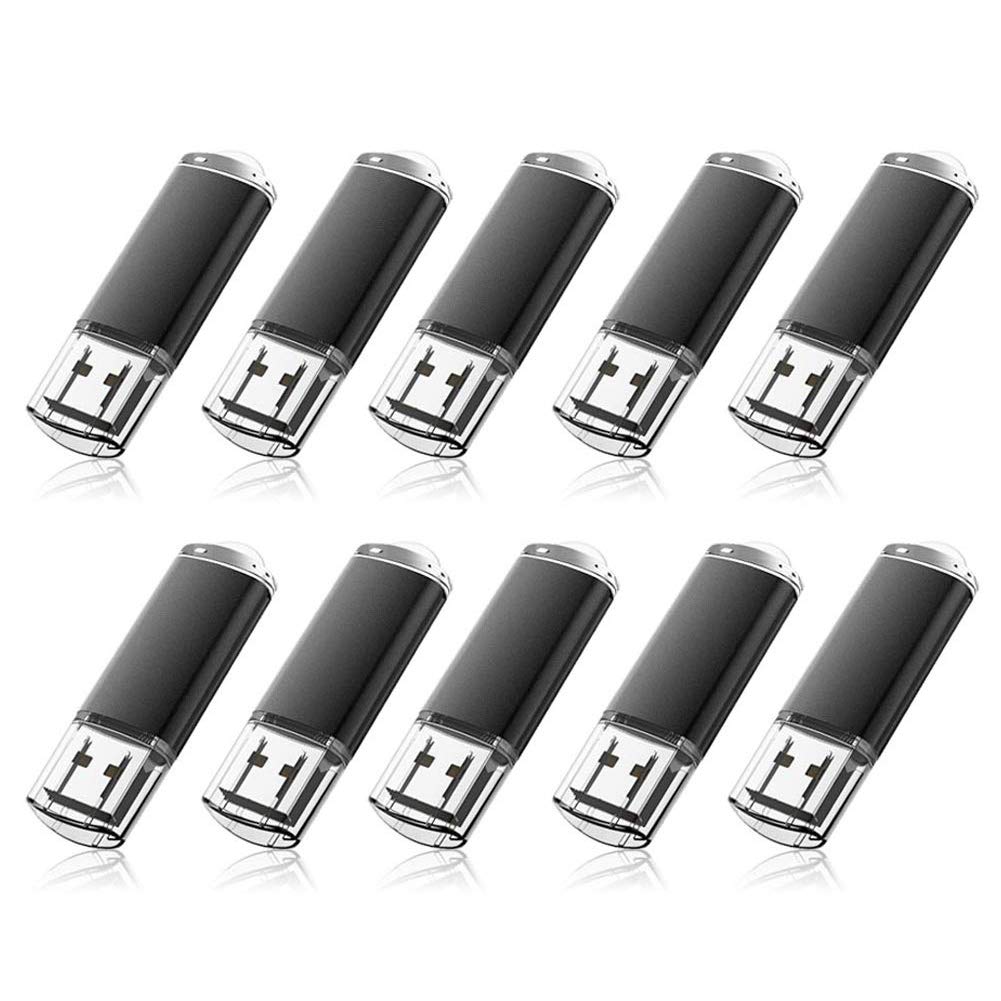 Raoyi 20 Pack 8Gb Usb Flash Drive Bulk Usb 2.0 Memory Stick Thumb Drive Pen Drive Bundle Black