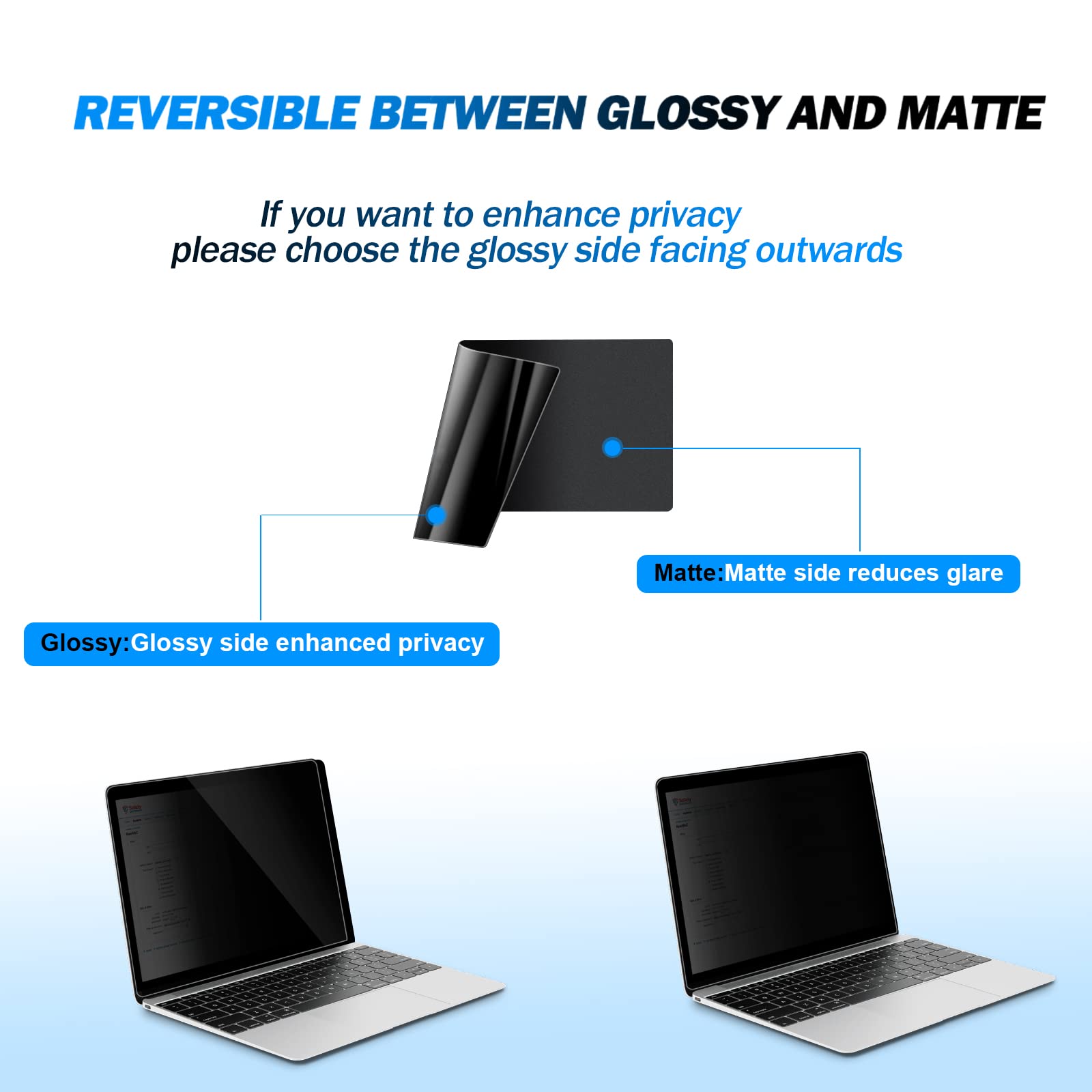 Jeapka Laptop Privacy Screen Filters 15.6 Inch 16:9 Aspect Privacy Filter For 15.6 Inch Widescreen Laptop Anti Scratch Protector