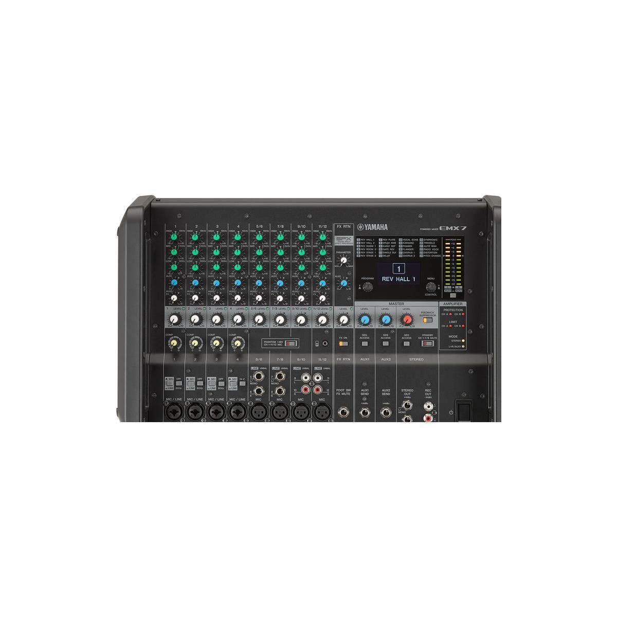 Yamaha Emx7 12-Input Stereo Powered Mixer W/ Dsp Effects