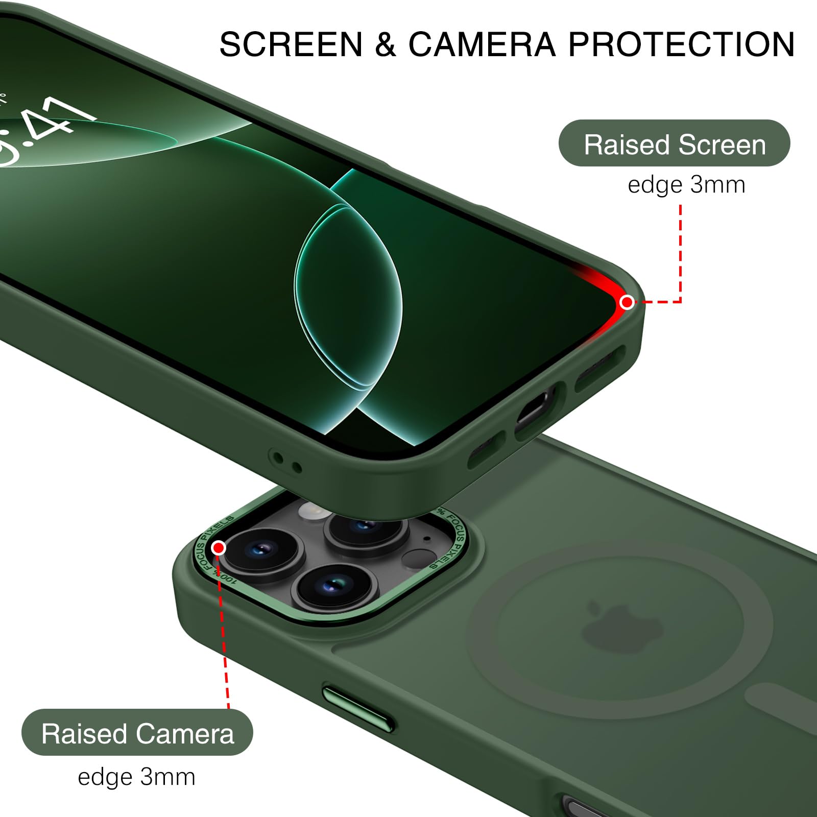 Bentoben For Iphone 16 Pro Max Case 2024, Phone Case Iphone 16 Pro Max Magnetic Case [Compatible With Mag Safe] Translucent Matt