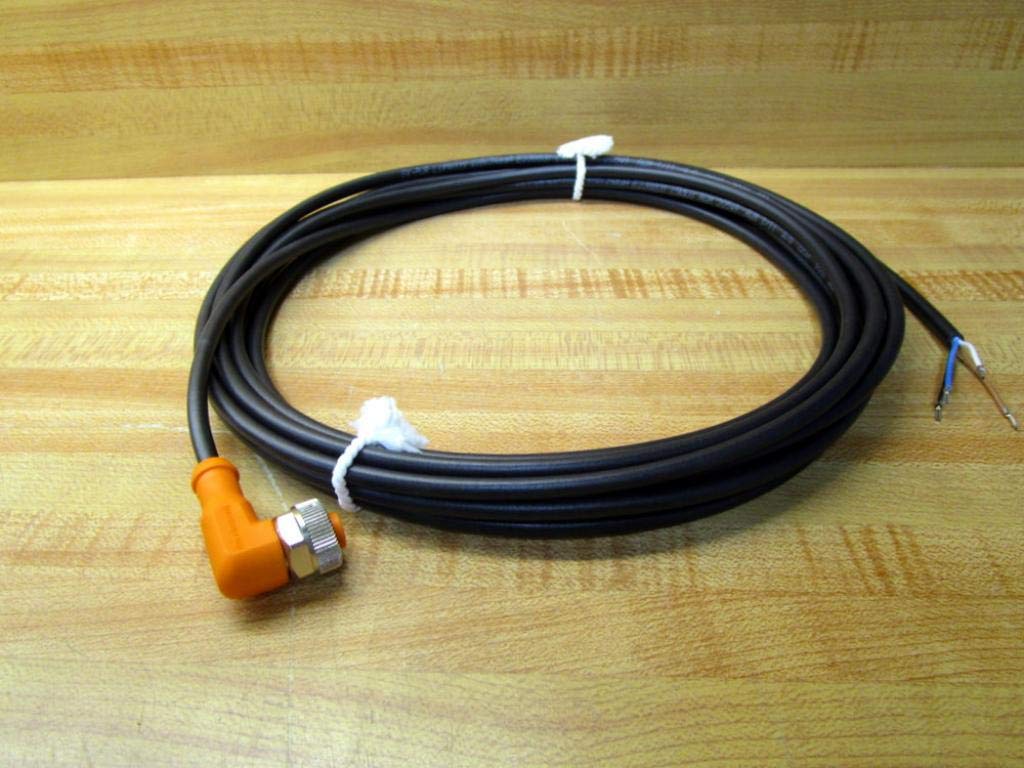 Ifm Efector, Evc005, 4 Wire Micro Dc Cordset, Right Angled, For Sensors With M12 Connector