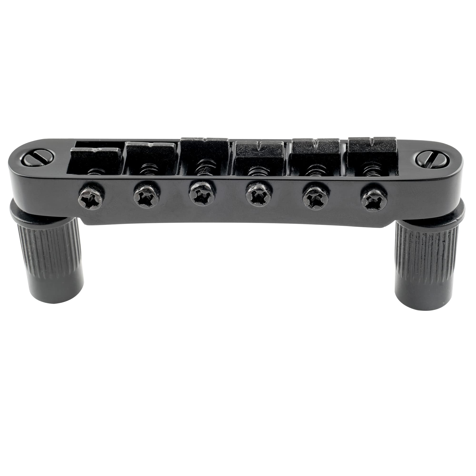 Wilkinson M Series 52Mm Wide Style Tune O Matic Bridge For Les Paul Lp Sg Style Electric Guitar Replacement, Black