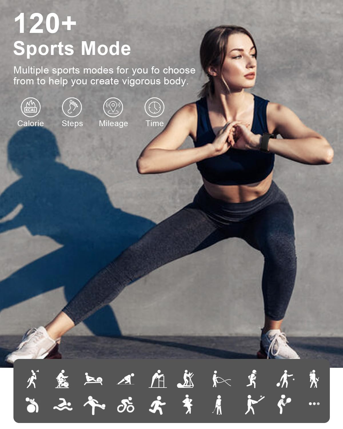 Smart Watches For Men Women Fitness: Fitness Tracker Watch With Bluetooth Call 24/7 Heart Rate Spo2 Sleep Monitor Ip68 Waterproo