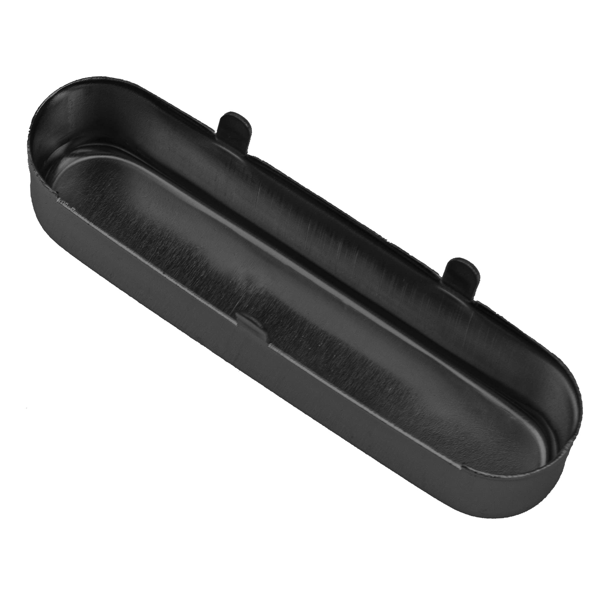 2Pcs Yootones Guitar Neck Pickup Cover Compatible With Tl Tele Telecaster Style Electric Guitar (Black)