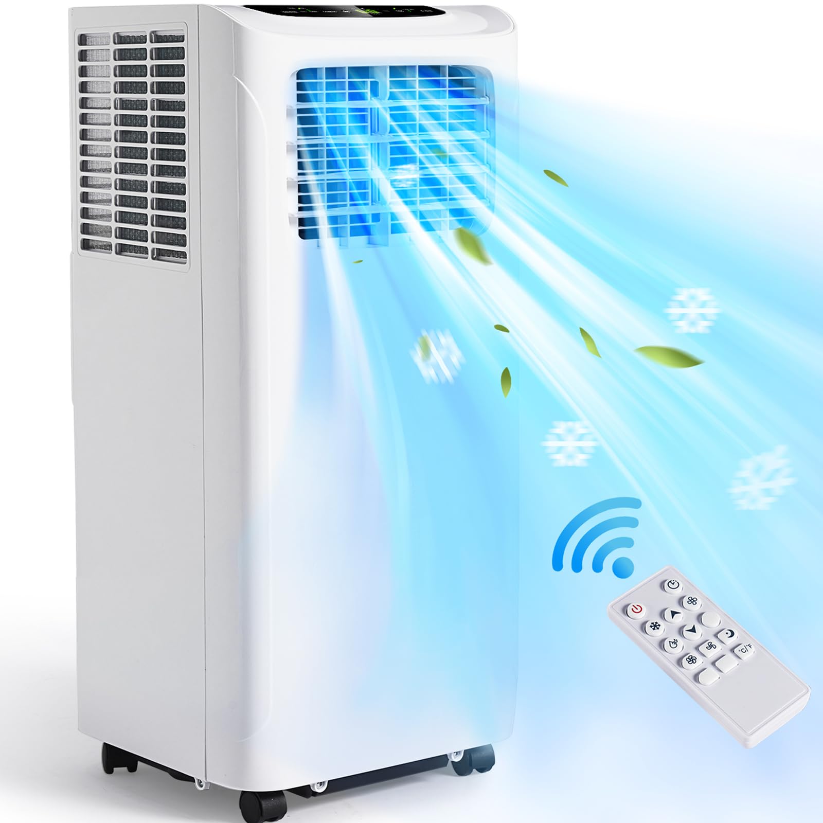 Aoxun 8000Btu Portable Air Conditioner Dehumidifier With Remote Control, 3In1 Portable Ac Unit With Cooling, Dehumidifier, Fan