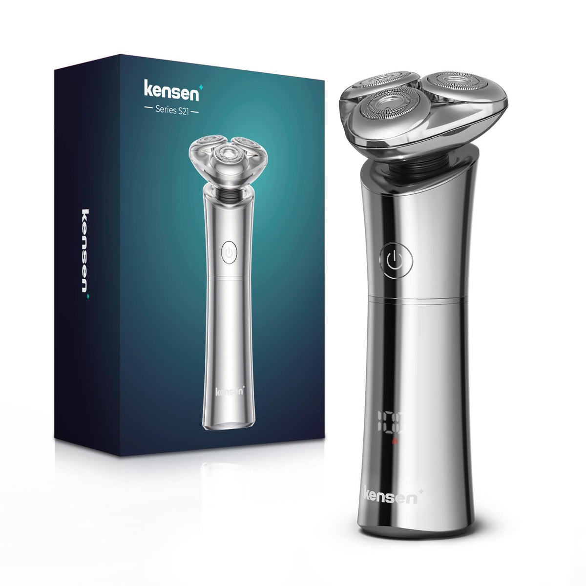 Electric Razor For Men, Rechargeable Men'S Rotary Shaver: Cordless, Waterproof, Wet & Dry, 3D Magnetic Floating Head, Led Displa